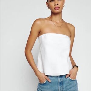 NWT REFORMATION SPRITZ LINEN TUBE TOP SIZE SMALL